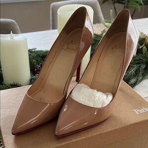 Christian Louboutin Nude Patent Heels